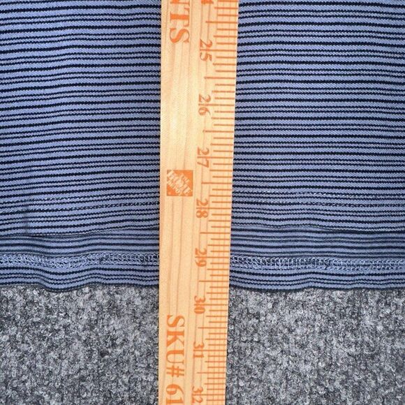 Abercrombie & Fitch Polo Shirt Mens XL (L) Blue Striped Short Sleeve Pullover - Picture 7 of 8
